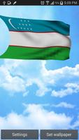 Uzbekistan Flag 3D Free screenshot 2