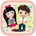 Boy and Girl Stickers 图标