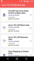 Coupons for Uniqlo discount स्क्रीनशॉट 2