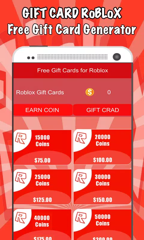 Gift card roblox gratis em promoção