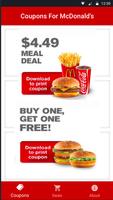 Coupons For McDonald's ảnh chụp màn hình 1