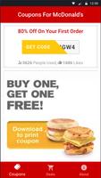 Coupons For McDonald's poster