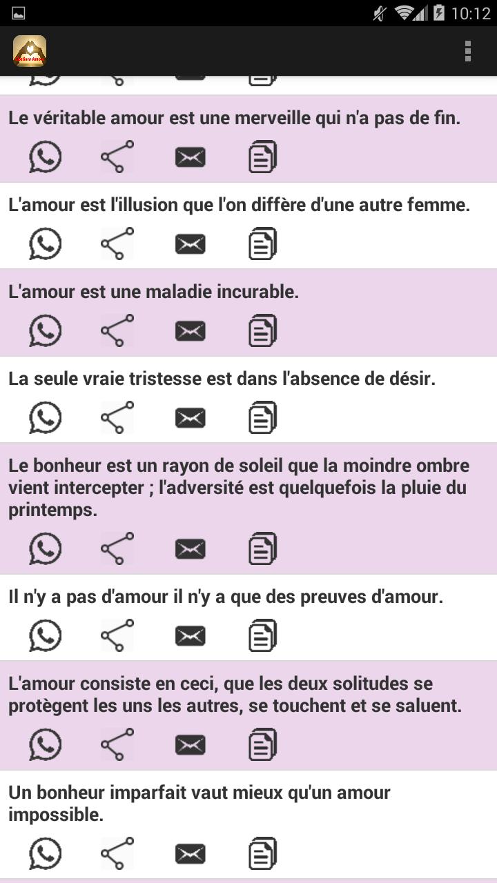Apprendre Citations D Amour Francais Pour Android Telechargez L Apk