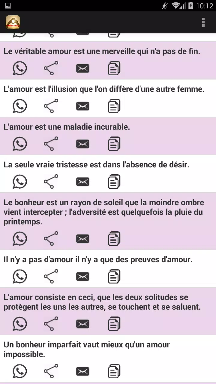 Apprendre Citations D Amour Francais For Android Apk Download