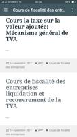 Cours de fiscalité Affiche