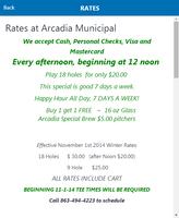 Arcadia Municipal Golf Course Cartaz