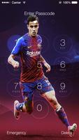 Lock screen For Coutinho Fcb Theme 2018 ảnh chụp màn hình 1