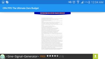 CPA PPD Ultimate Zero Budget تصوير الشاشة 2