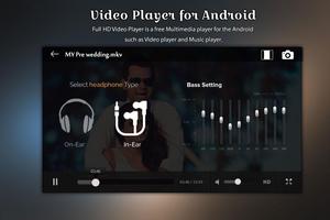 Video Player for android imagem de tela 1