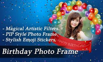 Free Photo Frame - Birthday Photo maker Affiche