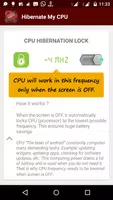 Hibernate My CPU (Save Battery & Save CPU) screenshot 1