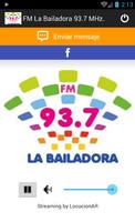 FM La Bailadora 93.7 MHz. Affiche