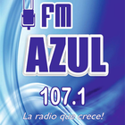 Icona FM Azul 107.1 MHz.