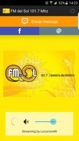 FM del Sol 101.7 Mhz poster