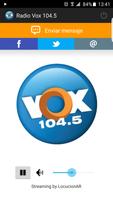 Poster Radio Vox 104.5