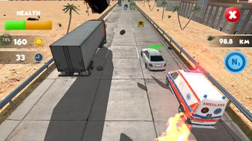 Ambulance Highway Crash Derby screenshot 1
