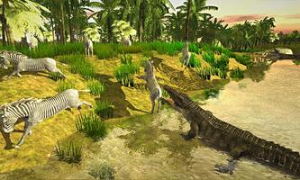Simulator hutan 3D buaya: klan crocs mematikan poster