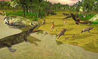 Simulator hutan 3D buaya: klan crocs mematikan screenshot 3