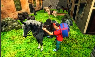 Rapaz de entrega de pizza: simulador de cavalo 3d imagem de tela 1