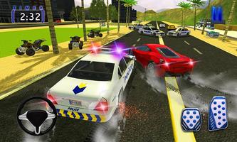 Polizei Rob Chase Auto 3D: wütende Stadt Polizei Plakat