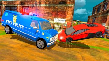 Police Van City Driver:Police Vs Gangster স্ক্রিনশট 3