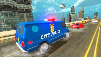 پوستر Police Van City Driver:Police Vs Gangster