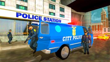 Police Van City Driver:Police Vs Gangster capture d'écran 2