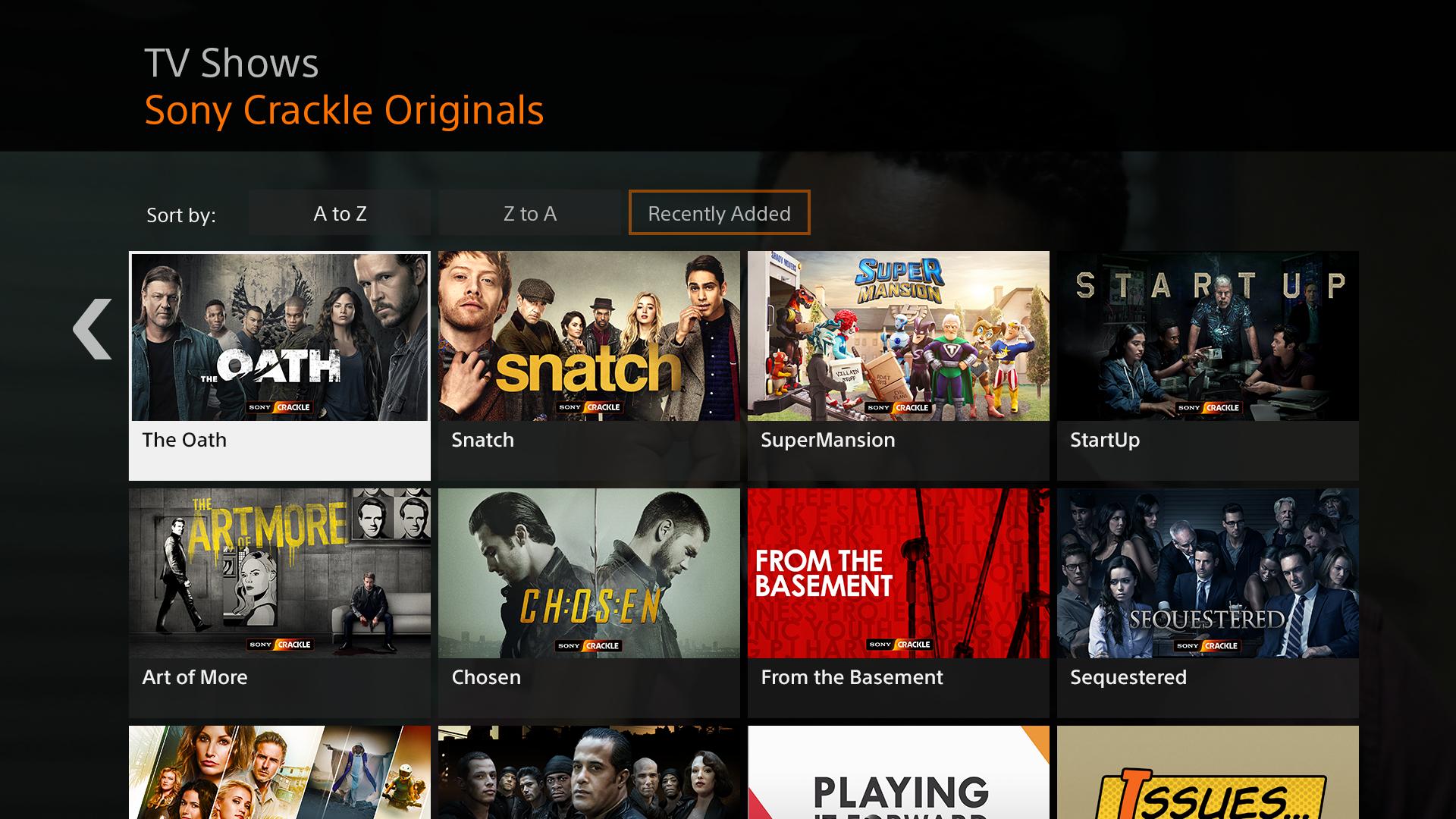 sony crackle app download