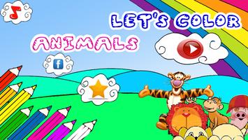 Let's Color Animals Poster