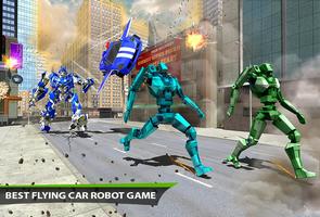 Real Police Flying Car Robot Transformation Game screenshot 2