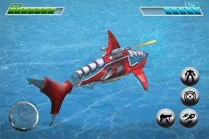 Real Robot Shark Game - Transforming Shark Robot poster