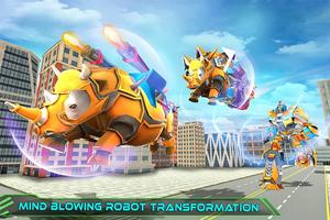 Robot Mobil Serangan Badak Nyata Permainan poster