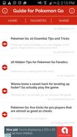 Central Guide for Pokemon GO capture d'écran 1