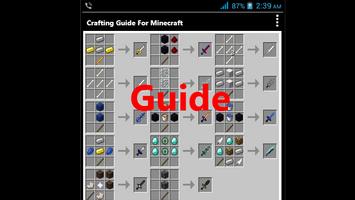 Crafting Guide for Minecraft Poster