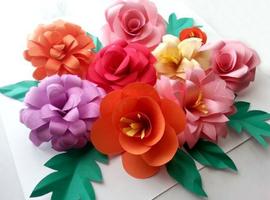 craft papper flowers syot layar 1