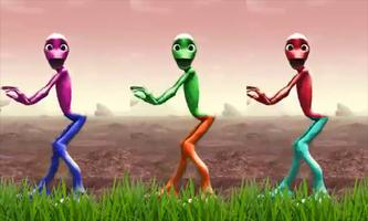 Green alien dance-crazy 포스터