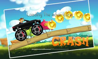 Bandicoot supercars Crazy Adventures plakat