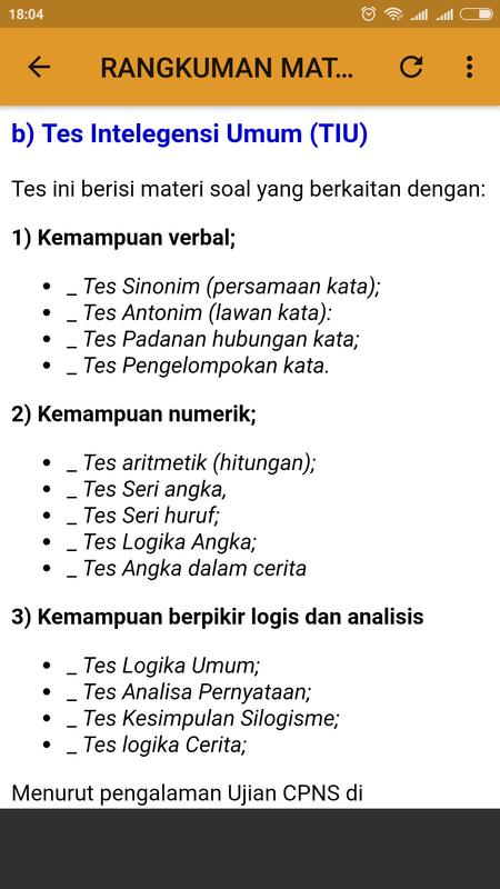  Soal  Tes  CPNS  CAT 2020 Lengkap Offline  for Android APK 
