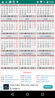 France Holiday Calendar 2018 تصوير الشاشة 2