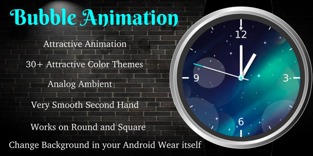 Bubble Animation Watch Face For Android Apk Download