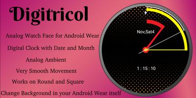 Digitricol - Digital Watch Face poster