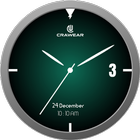 Glowri Analog - Watch Face with inbuilt themes icono