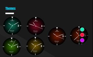 Glowri Analog - Watch Face with inbuilt themes captura de pantalla 3