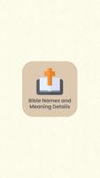 Bible Names and Meaning Details Poster