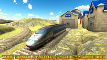 Euro Train Racing Simulator 2018 - Robot Transport screenshot 3