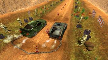 Chained Cars Against Army Trucks Racing Simulator poster