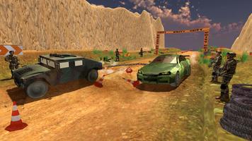 Chained Cars Against Army Trucks Racing Simulator screenshot 2