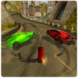 Chained Car Against Ramps Vs Bollards-Chain Stunts icon