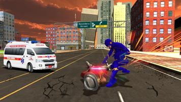Grand Flash Superhero Rescue - Light Crime City 3D capture d'écran 2