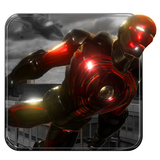 Superhero Flying Iron City-icoon